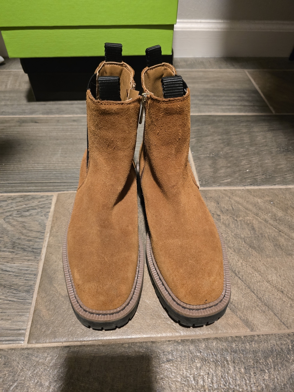 Sam Edelman Suede Chelsea Boots in Brown